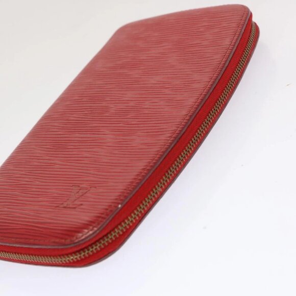 LOUIS VUITTON Epi Agenda Geode Wallet Red M63877 LV Auth 69833 - Picture 6 of 14